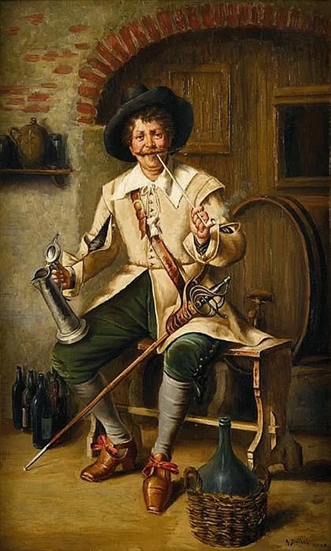 Il cavaliere in taverna